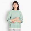 ザ ショップ ティーケー（ウィメン）(THE SHOP TK(Women))の【5カラー展開/洗えるニット】ミックスメランジ×ラメニット グリーン(022)