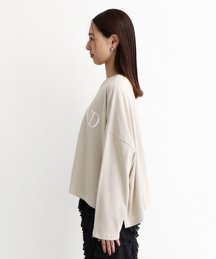 ザ ショップ ティーケー（ウィメン）(THE SHOP TK(Women))のルーズシルエットロゴTシャツ【洗える】21