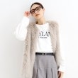 ザ ショップ ティーケー（ウィメン）(THE SHOP TK(Women))のルーズシルエットロゴTシャツ【洗える】 ホワイト(001)