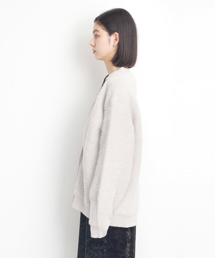 ザ ショップ ティーケー（ウィメン）(THE SHOP TK(Women))の【ライトアウター】フェザーVネックカーディガン/洗える24