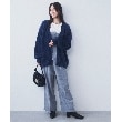 ザ ショップ ティーケー（ウィメン）(THE SHOP TK(Women))の【ライトアウター】フェザーVネックカーディガン/洗える5