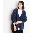 ザ ショップ ティーケー（ウィメン）(THE SHOP TK(Women))の【ライトアウター】フェザーVネックカーディガン/洗える18