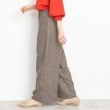 ザ ショップ ティーケー（ウィメン）(THE SHOP TK(Women))の【すっきりシルエット】グレンチェックワイドパンツ/洗える3