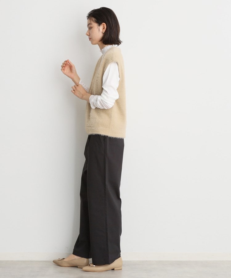 ザ ショップ ティーケー（ウィメン）(THE SHOP TK(Women))の【ラクでキレイ】ハイパーストレッチ裏起毛ワイドパンツ/洗える8