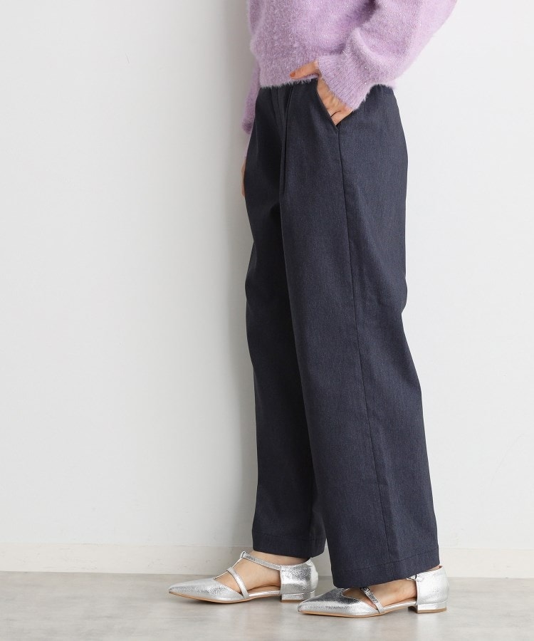 ザ ショップ ティーケー（ウィメン）(THE SHOP TK(Women))の【ラクでキレイ】ハイパーストレッチ裏起毛ワイドパンツ/洗える5
