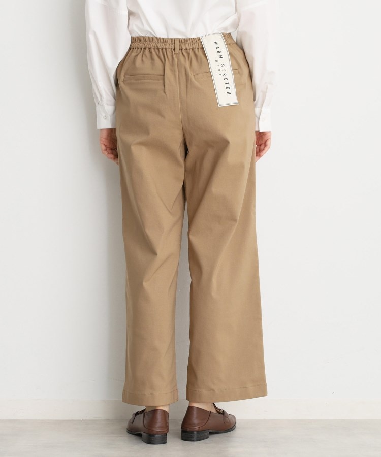 ザ ショップ ティーケー（ウィメン）(THE SHOP TK(Women))の【ラクでキレイ】ハイパーストレッチ裏起毛ワイドパンツ/洗える17