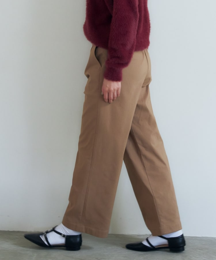 ザ ショップ ティーケー（ウィメン）(THE SHOP TK(Women))の【ラクでキレイ】ハイパーストレッチ裏起毛ワイドパンツ/洗える1