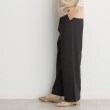 ザ ショップ ティーケー（ウィメン）(THE SHOP TK(Women))の【ラクでキレイ】ハイパーストレッチ裏起毛ワイドパンツ/洗える ブラック(019)