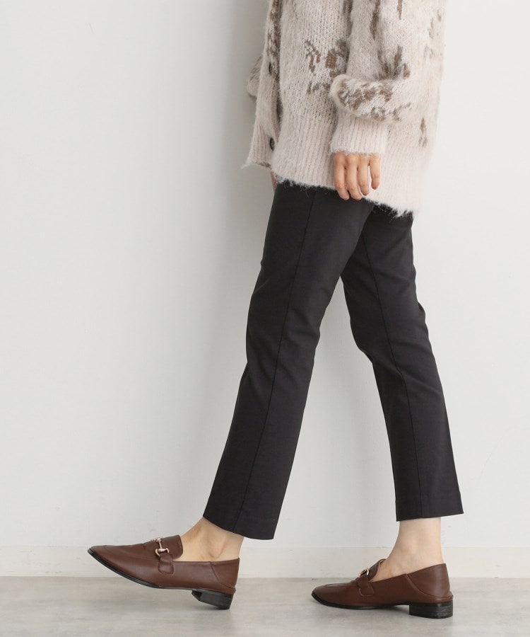 ザ ショップ ティーケー（ウィメン）(THE SHOP TK(Women))の【ラクでキレイ】ハイパーストレッチ裏起毛スティックパンツ/洗える ブラック(019)