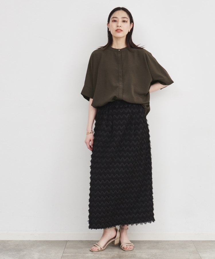 再登場/魅せる体型カバー服/洗える】ボイルドルマンブラウス 再登場/魅せる体型カバー服/洗える】ボイルドルマンブラウス
