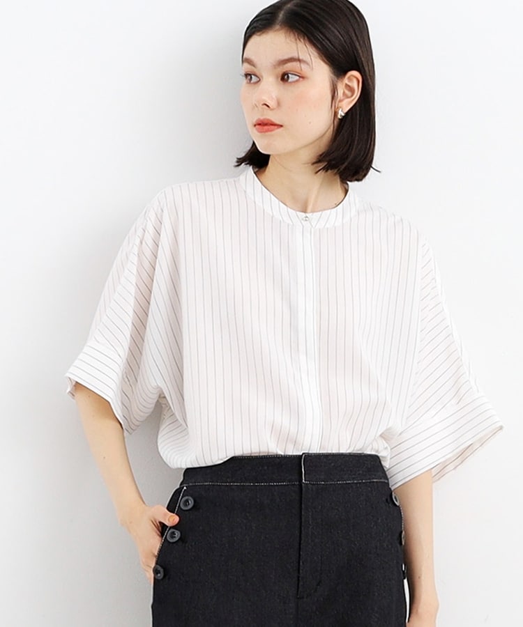 再登場/魅せる体型カバー服/洗える】ボイルドルマンブラウス 再登場/魅せる体型カバー服/洗える】ボイルドルマンブラウス