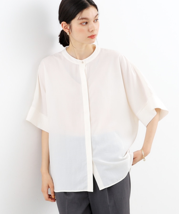 再登場/魅せる体型カバー服/洗える】ボイルドルマンブラウス 再登場/魅せる体型カバー服/洗える】ボイルドルマンブラウス