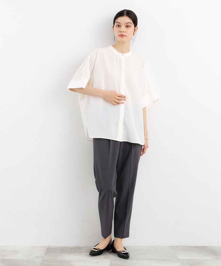 再登場/魅せる体型カバー服/洗える】ボイルドルマンブラウス 再登場/魅せる体型カバー服/洗える】ボイルドルマンブラウス