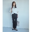 ザ ショップ ティーケー（ウィメン）(THE SHOP TK(Women))の【再登場／魅せる体型カバー服／洗える】ボイルドルマンブラウス6