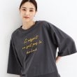 ザ ショップ ティーケー（ウィメン）(THE SHOP TK(Women))の【リラクシー/チュニック丈】6分袖裏毛刺繍プルオーバー/洗える5