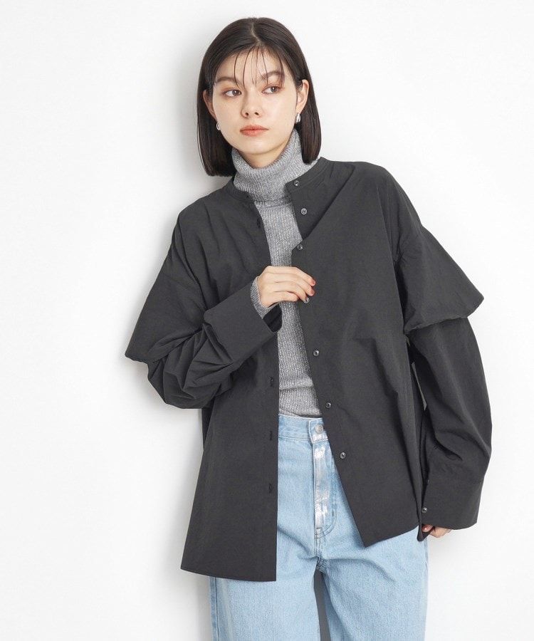 バックフリルコンシャスシャツ(シャツ・ブラウス) | THE SHOP バックフリルコンシャスシャツ(シャツ・ブラウス) | THE SHOP