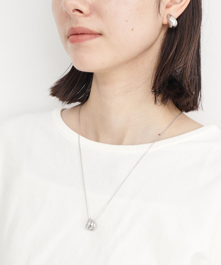 ザ ショップ ティーケー（ウィメン）(THE SHOP TK(Women))のロンデルダブルリングネックレス4