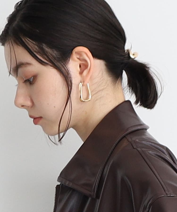 ザ ショップ ティーケー（ウィメン）(THE SHOP TK(Women))の【＠BAILA掲載】変形メタルループピアス/ヒルナンデス！で紹介1