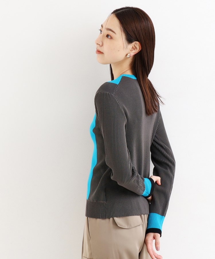 ザ ショップ ティーケー（ウィメン）(THE SHOP TK(Women))のストライプ配色リブニット【洗える】23