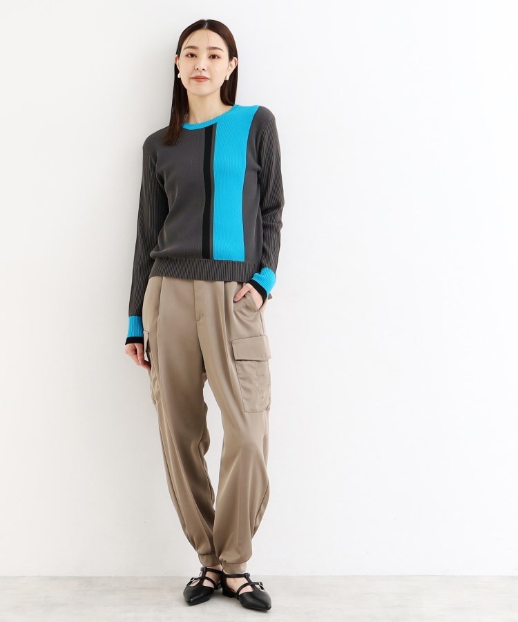 ザ ショップ ティーケー（ウィメン）(THE SHOP TK(Women))のストライプ配色リブニット【洗える】21