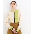 ザ ショップ ティーケー（ウィメン）(THE SHOP TK(Women))のストライプ配色リブニット【洗える】 ライトベージュ(551)