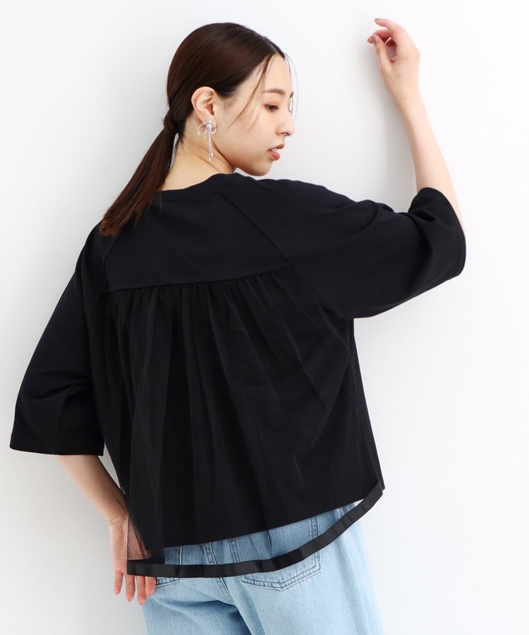 ザ ショップ ティーケー（ウィメン）(THE SHOP TK(Women))の【接触冷感/UV/毛玉になりにくい/洗える】バックチュールTシャツ15
