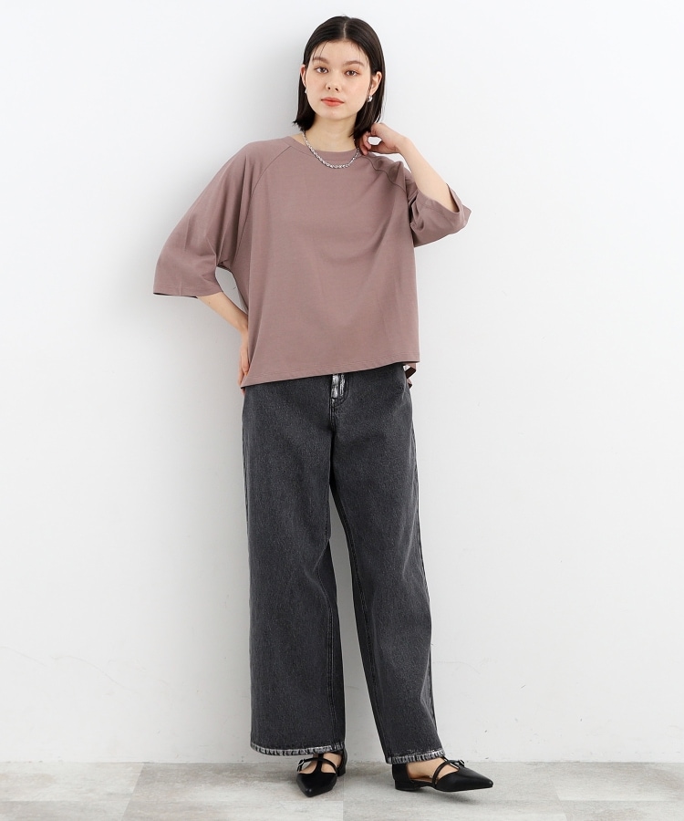 ザ ショップ ティーケー（ウィメン）(THE SHOP TK(Women))の【接触冷感/UV/毛玉になりにくい/洗える】バックチュールTシャツ5