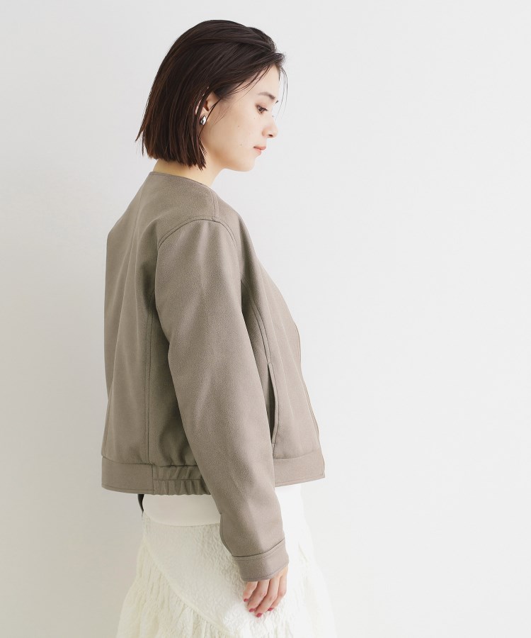 ザ ショップ ティーケー（ウィメン）(THE SHOP TK(Women))のレザー風プリントブルゾン5