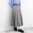 ザ ショップ ティーケー（ウィメン）(THE SHOP TK(Women))のベルト付きプリーツスカート グレー(412)