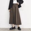 ザ ショップ ティーケー（ウィメン）(THE SHOP TK(Women))のベルト付きプリーツスカート カーキ(428)