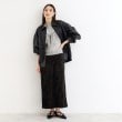 ザ ショップ ティーケー（ウィメン）(THE SHOP TK(Women))の【大人チュール使い】5分袖チュール切替ニット/洗える8