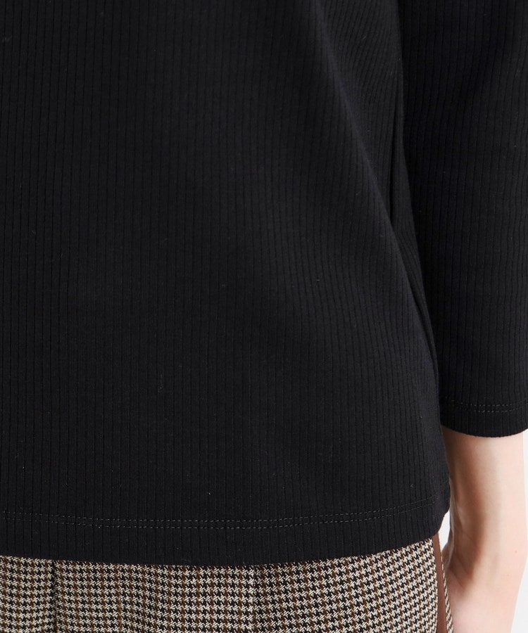 ザ ショップ ティーケー（ウィメン）(THE SHOP TK(Women))のスクエアリブネック9分袖プルオーバー18