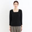 ザ ショップ ティーケー（ウィメン）(THE SHOP TK(Women))のスクエアリブネック9分袖プルオーバー13