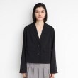 ザ ショップ ティーケー（ウィメン）(THE SHOP TK(Women))の【軽い/洗える/セットアップ可】フラップポケットショートジャケット9