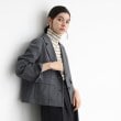 ザ ショップ ティーケー（ウィメン）(THE SHOP TK(Women))の【軽い/洗える/セットアップ可】フラップポケットショートジャケット チャコールグレー(014)