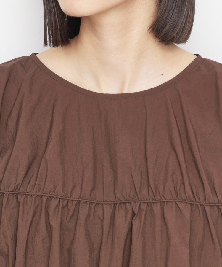 ザ ショップ ティーケー（ウィメン）(THE SHOP TK(Women))のナイロンシャーリングブラウス【洗える】12
