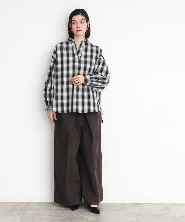 ザ ショップ ティーケー（ウィメン）(THE SHOP TK(Women))の【＠BAILA掲載】バックシャーリングシャツ/魅せる体形カバー服/洗える/ヒルナンデス！で紹介！14