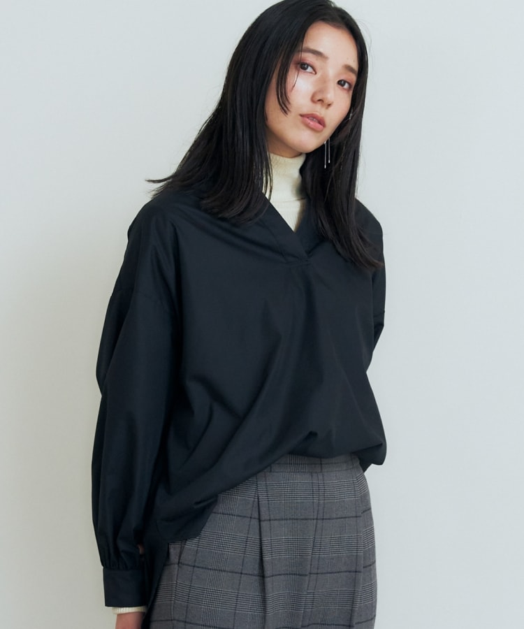 ザ ショップ ティーケー（ウィメン）(THE SHOP TK(Women))の【＠BAILA掲載】バックシャーリングシャツ/魅せる体形カバー服/洗える/ヒルナンデス！で紹介！1