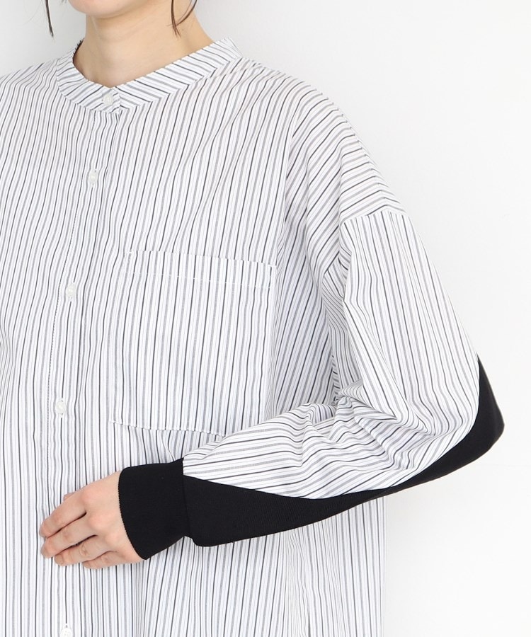 ザ ショップ ティーケー（ウィメン）(THE SHOP TK(Women))のバックリブ切り替えシャツ17