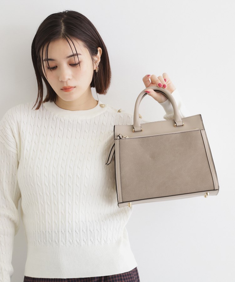 ザ ショップ ティーケー（ウィメン）(THE SHOP TK(Women))の合皮スエードコンビバッグ13