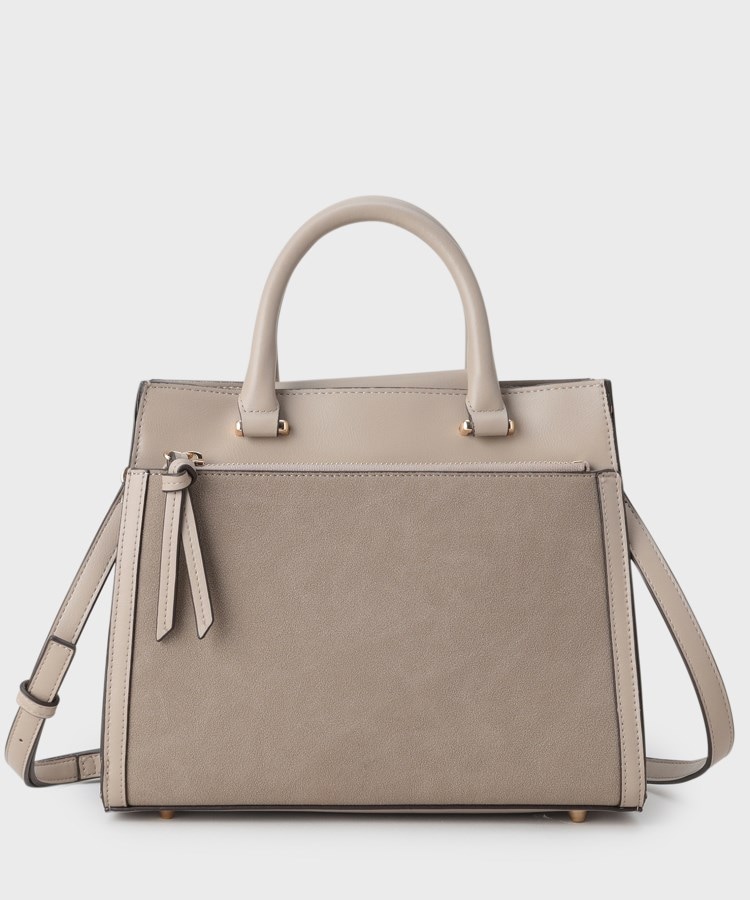 ザ ショップ ティーケー（ウィメン）(THE SHOP TK(Women))の合皮スエードコンビバッグ ライトベージュ(551)