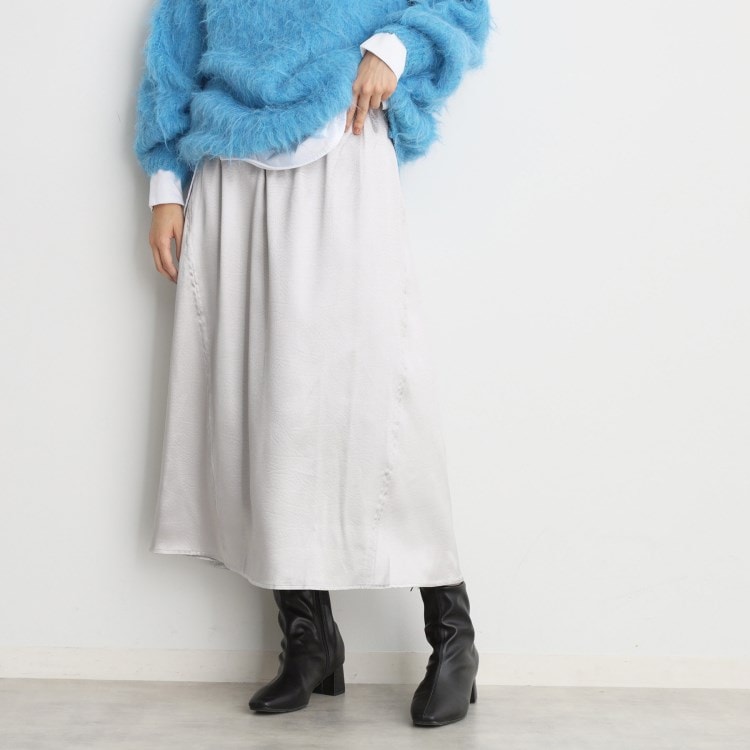 ザ ショップ ティーケー（ウィメン）(THE SHOP TK(Women))の【＠BAILA掲載】ウエストリブ切替スカート/洗える マキシ・ロングスカート