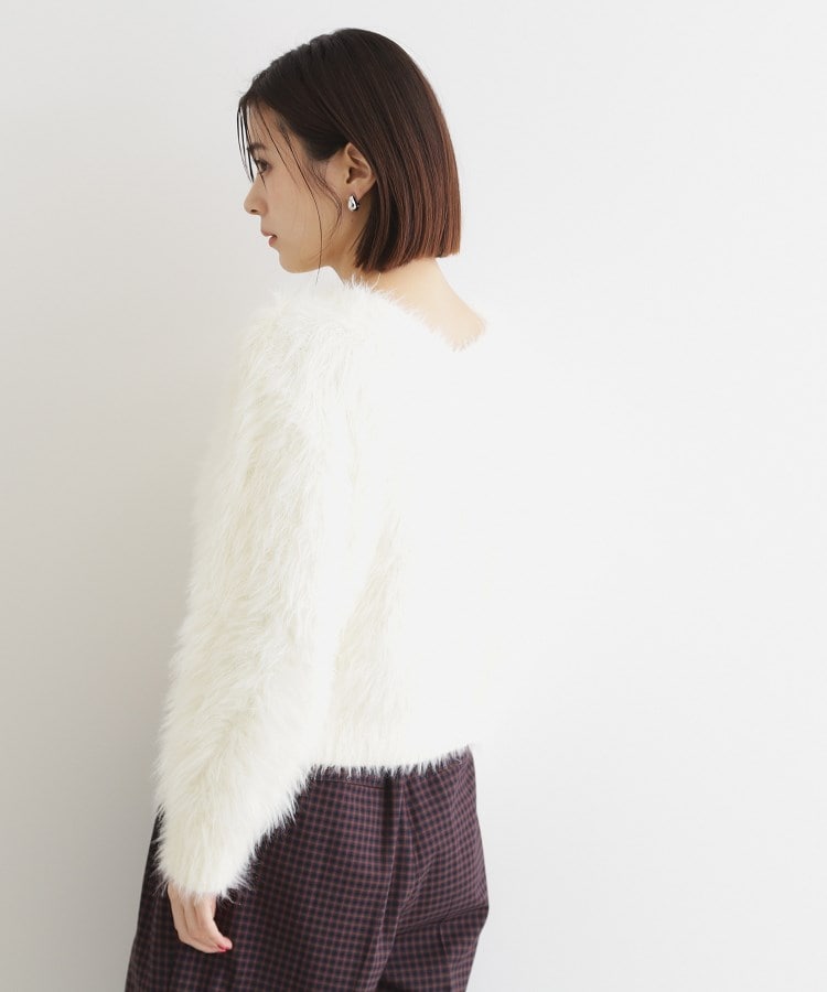 ザ ショップ ティーケー（ウィメン）(THE SHOP TK(Women))の【＠BAILA掲載】【前後2WAY】クリアフェザーニット/洗える2