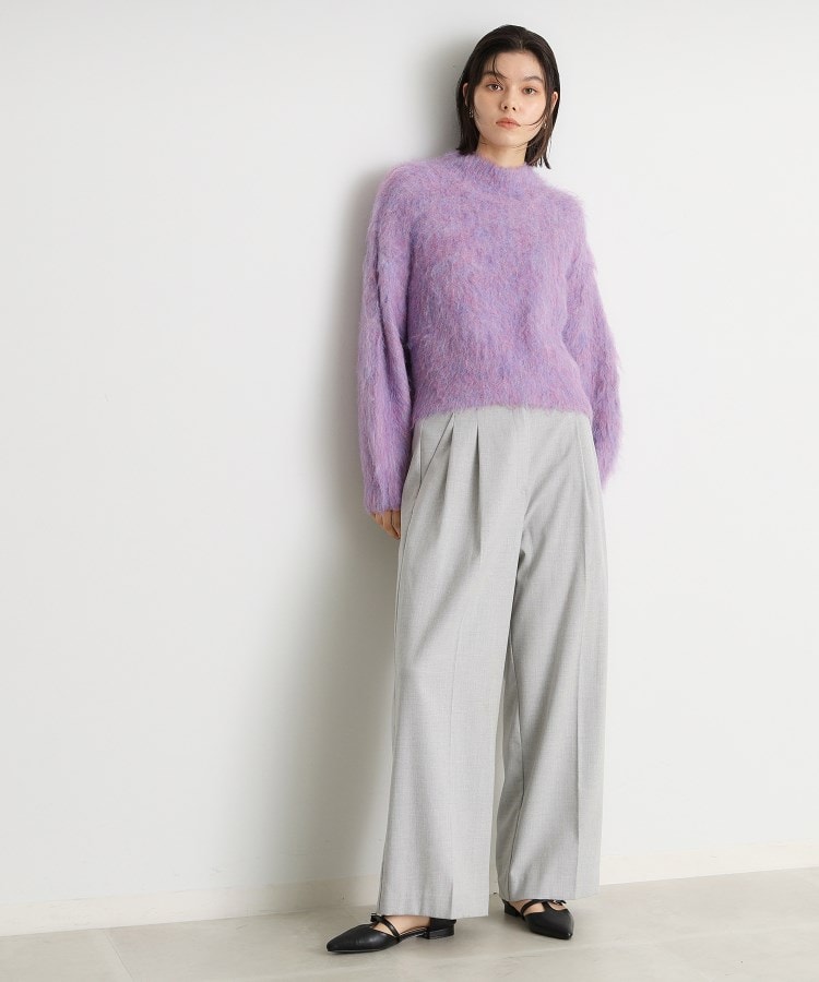 ザ ショップ ティーケー（ウィメン）(THE SHOP TK(Women))のmixシャギーハイネックショート/洗える10
