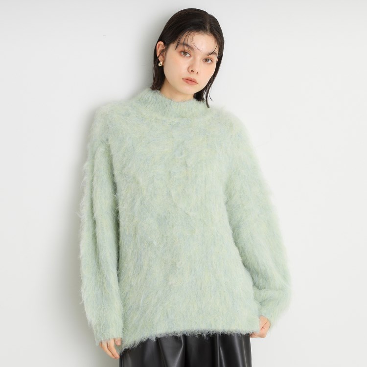 ザ ショップ ティーケー（ウィメン）(THE SHOP TK(Women))の【＠BAILA掲載】mixシャギーハイネックミドル/洗える ニット/セーター