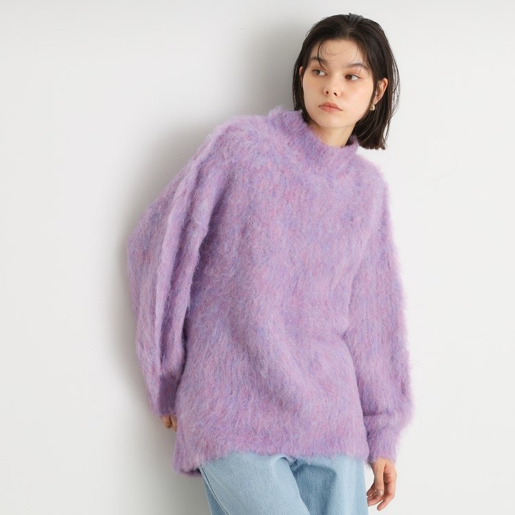 ザ ショップ ティーケー（ウィメン）(THE SHOP TK(Women))の【＠BAILA掲載】mixシャギーハイネックミドル/洗える ニット/セーター