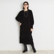 ザ ショップ ティーケー（ウィメン）(THE SHOP TK(Women))のベロア風モールニットワンピース ブラック(019)