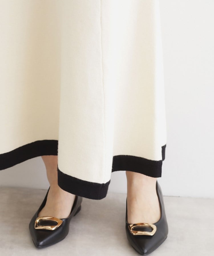 ザ ショップ ティーケー（ウィメン）(THE SHOP TK(Women))の【上下セットアイテム】配色ニットセットアップ/洗える29