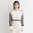 ザ ショップ ティーケー（ウィメン）(THE SHOP TK(Women))の【上下セットアイテム】配色ニットセットアップ/洗える18