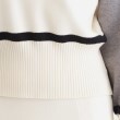 ザ ショップ ティーケー（ウィメン）(THE SHOP TK(Women))の【上下セットアイテム】配色ニットセットアップ/洗える24